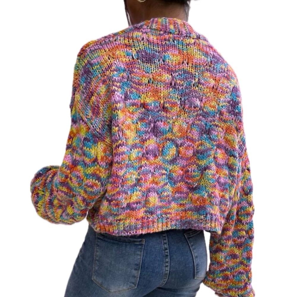 Multicolor Knit Women's Sweater